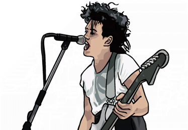 portrait robert smith the cure illustration