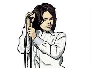 portrait jim morrisson the doors
