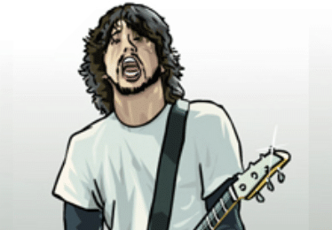 portraitdave grohl dessin foo fighters