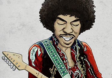 portrait hendrix illustration jimi hendrix