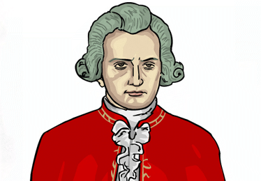 dessin mozart portrait mozart