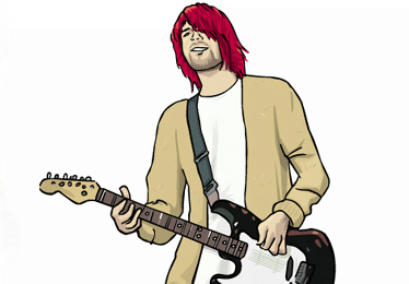 nirvana portrait kurt cobain nirvana illustration