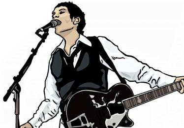 portrait brian molko placebo illustration