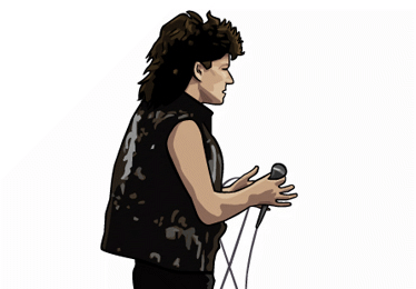 portrait bono u2 illustration