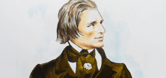 dessin franz liszt portrait franz liszt